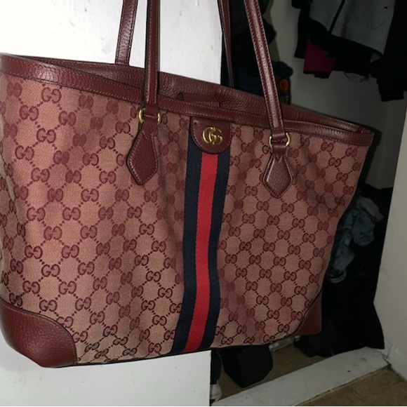 Gucci red tote bag medium - Picture 6 of 11